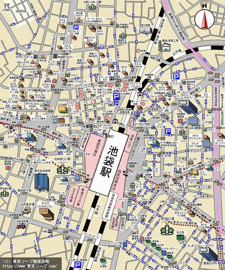 池袋ソープランドMAP
